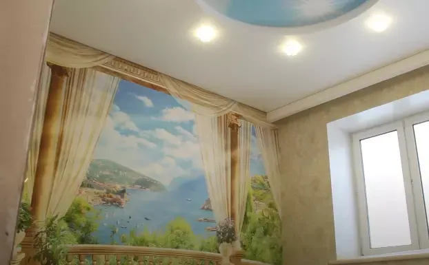 Натяжной потолок с фотопечатью — Ессентуки, Кисловодская улица, 24в, фото 3